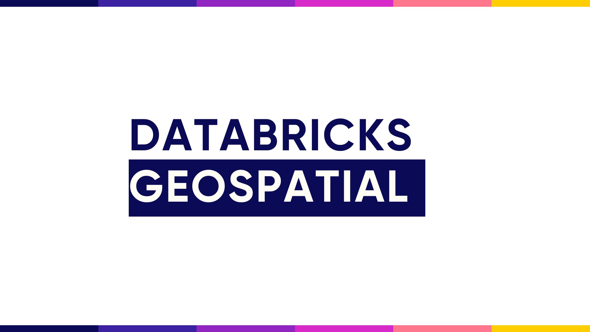 unlocking geospatial analysis with databricks sql | by... Databricks Geospatial Training – RevoData